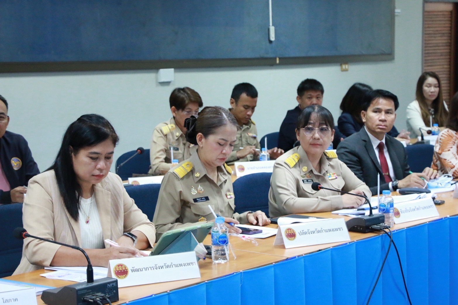 พช.กำแพงเพชร ร่วมรายงานผลการดำเนินงานต่อผู้ตรวจราชการกระทรวงมหาดไทยและกรมการพัฒนาชุมชน