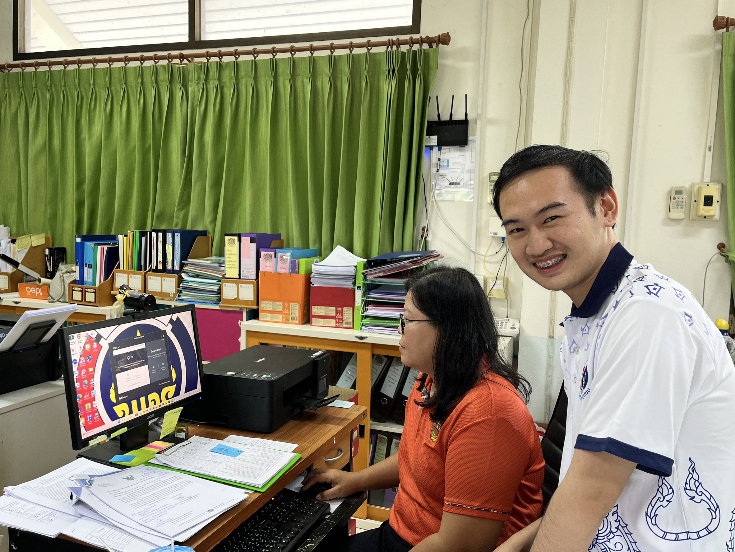พช.กำแพงเพชร ลงพื้นที่ดำเนินการลงโปรแกรมantivirus 2568 และตรวจสอบระบบสารสนเทศของอำเภอ
