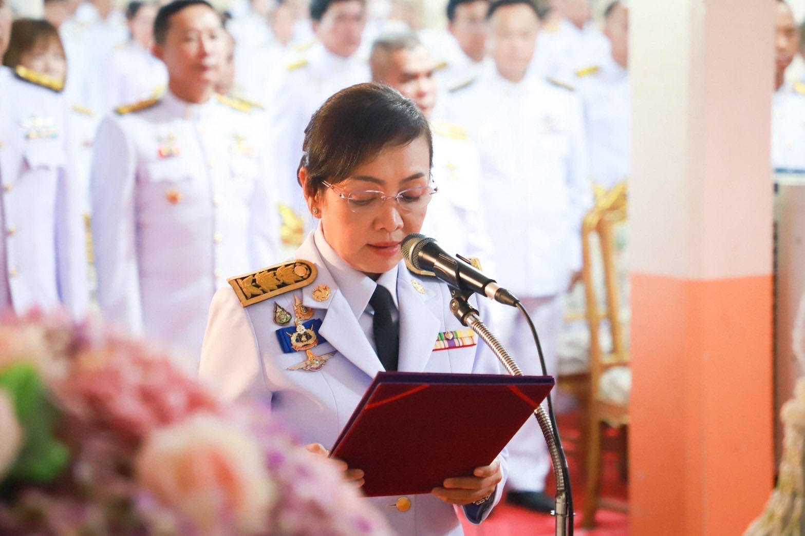 พช.กำแพงเพชร ร่วมประกอบพิธีเจริญพระพุทธมนต์ และพิธีลงนามถวายพระพรชัยมงคล พระเจ้าวรวงศ์เธอ พระองค์เจ้าโสมสวลี กรมหมื่นสุทธนารีนาถ เนื่องในโอกาสวันคล้ายวันประสูติ 13 กรกฎาคม