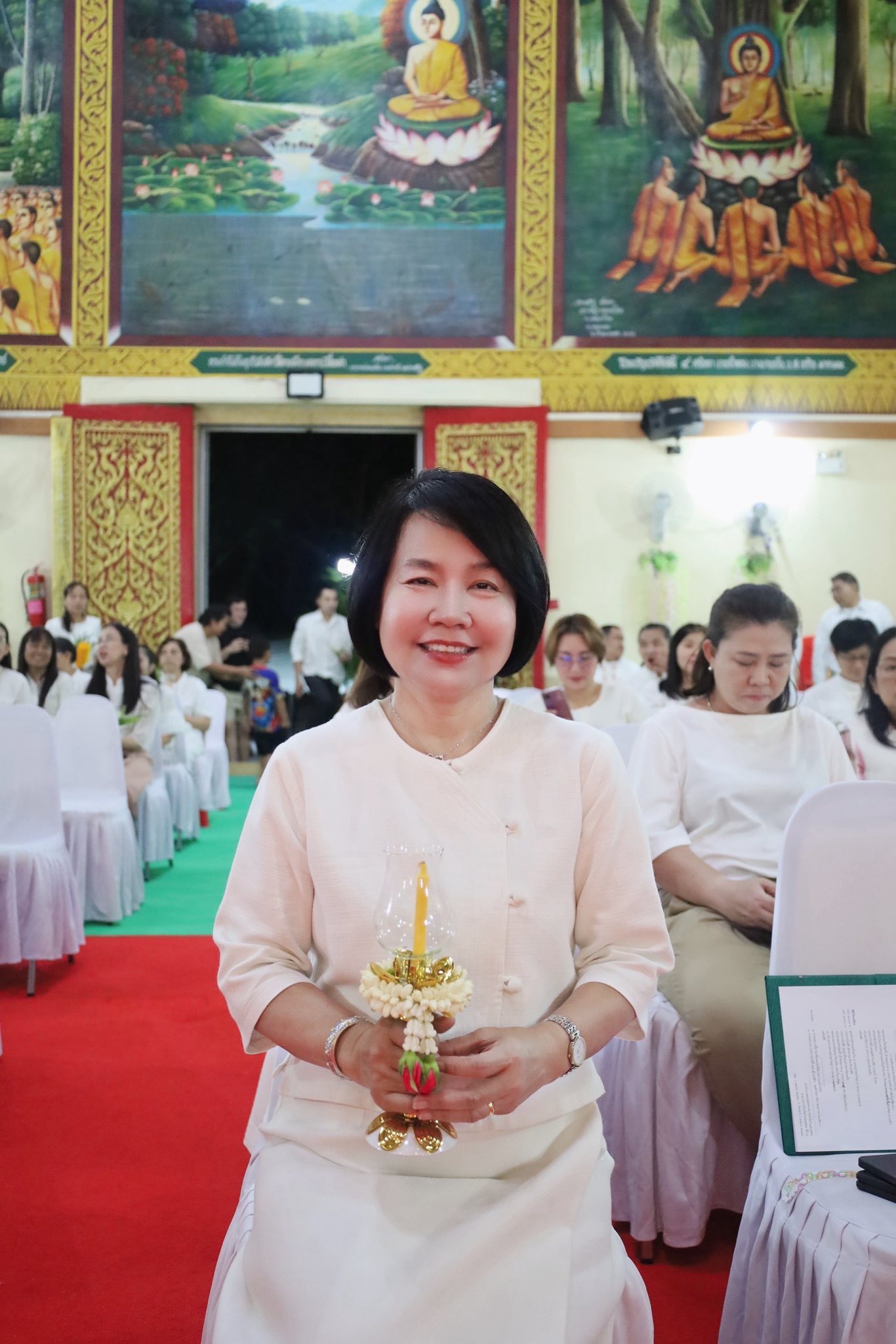 พช.กำแพงเพชร ร่วมกิจกรรมเวียนเทียน เนื่องในเทศกาลวันสำคัญทางพระพุทธศาสนา วันอาสาฬหบูชา พ.ศ.2568 (วันอาสาฬหบูชา และวันเข้าพรรษา